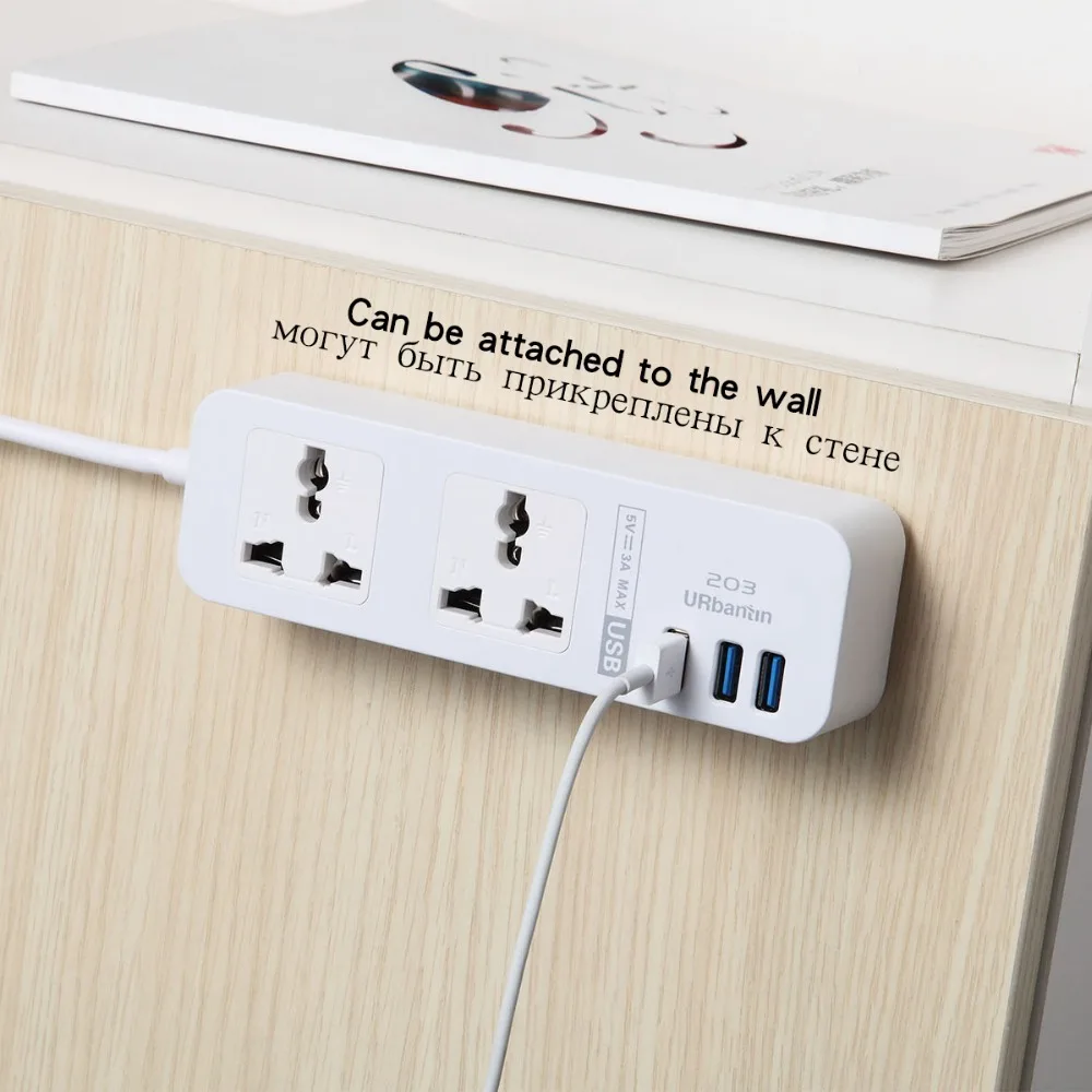 Мощность полосы умный дом электроники с 3 портами (стандарт Quick Charge Универсальный