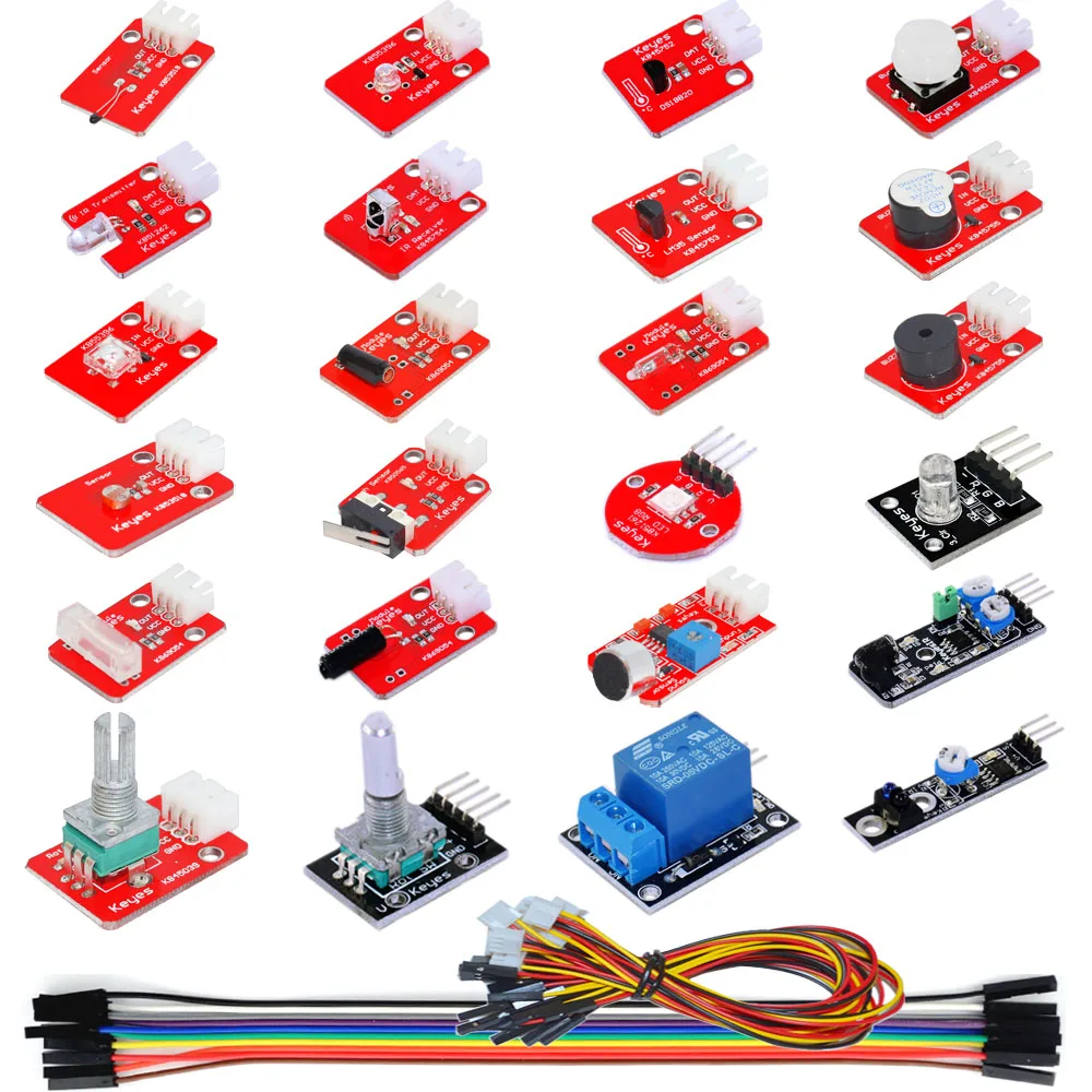 

Keyes 24-in-1 Sensor Module Set for Arduino - Multicolored