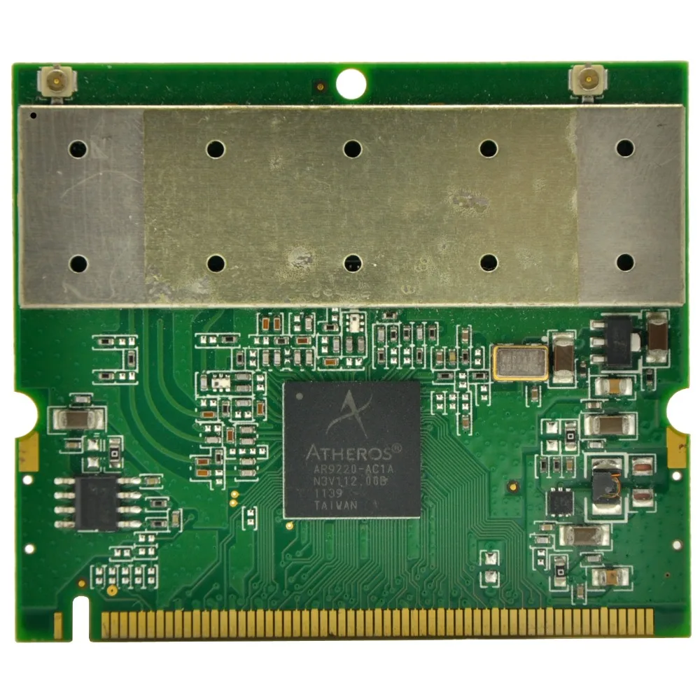 

Atheros AR9220 802.11a/b/g/n Dual Band 2.4/5GHz 300Mbps Mini PCI Mini-PCI WiFi Adapter 19dBi for ROS / Linux / Windows 7/8/10