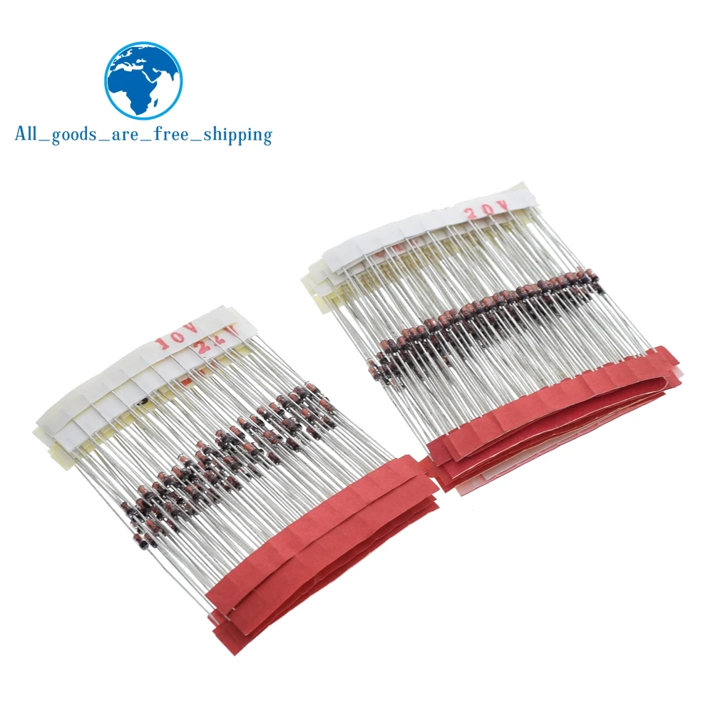 

TZT (2V4 to 33V) 270Pcs 27Values 1/2W 0.5W Zener Diode Assorted kit Assortment Set New