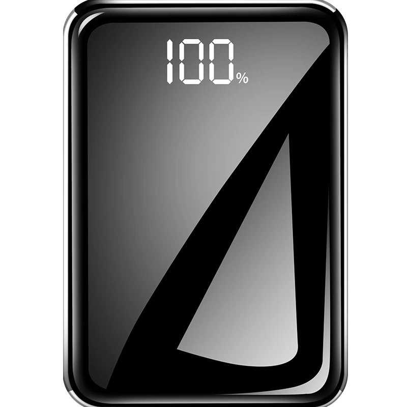 

2.1A Fast Charging for xiaomi Mini Power Bank 20000mah Ultra Thin Mirror Screen Portable Charger Powerbank for iphone