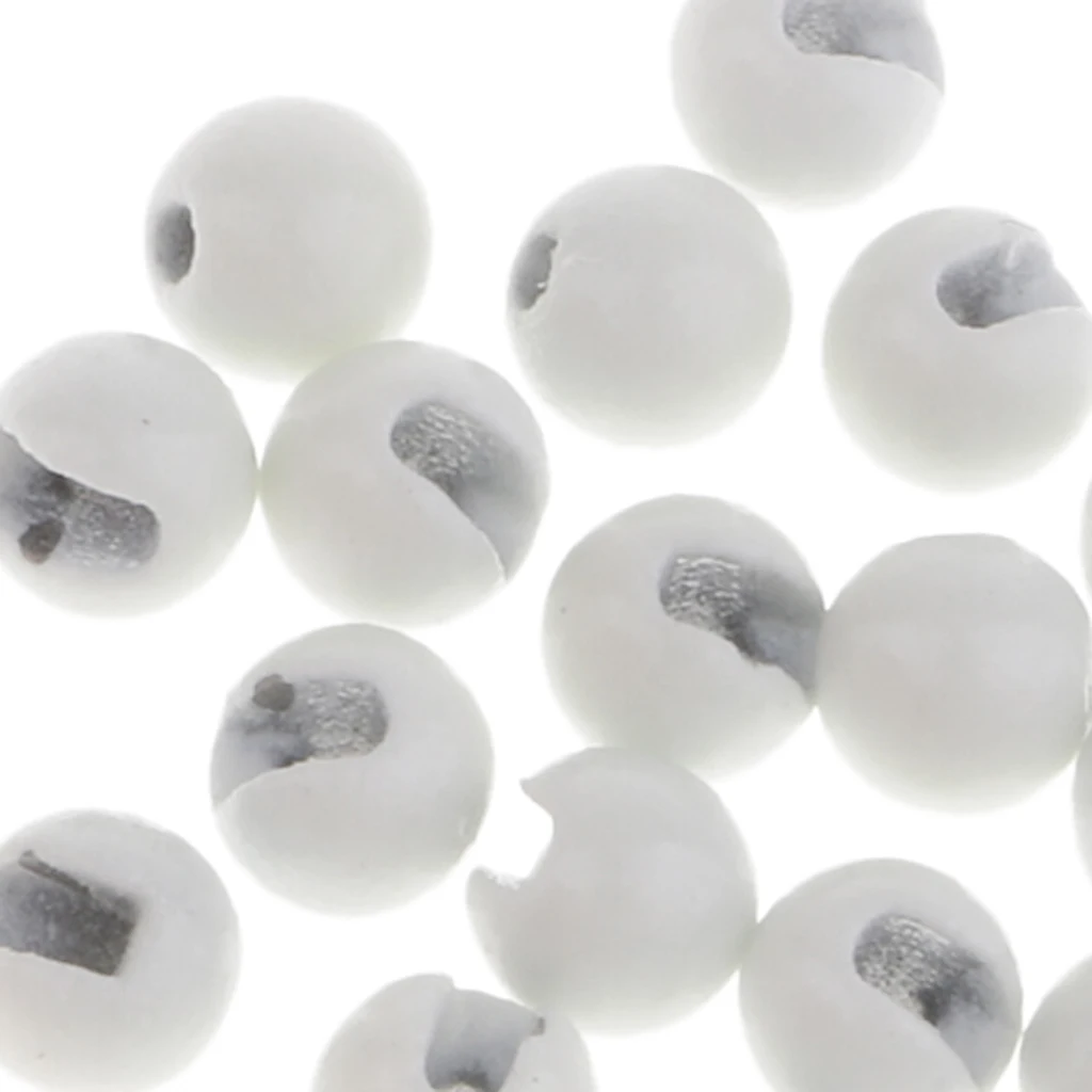 25pcs 5 Colors 4.6mm Nice-Designed Slotted Tungsten Beads Fly Tying Material Bolas de tungsteno perles de tungstene