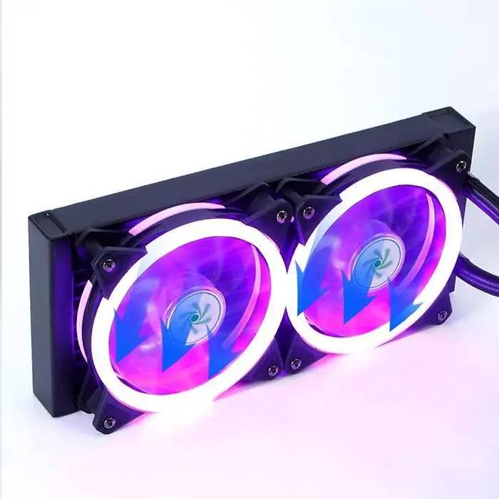 Кулер Master MasterLiquid ML120R Addressable RGB все-в-одном cpu жидкостный кулер двухкамерный Intel/AMD поддержка охлаждения