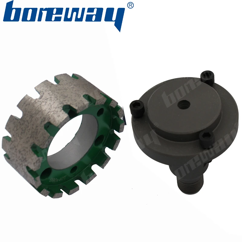 

D90*40T*50H Integral Heavy Duty Gauging Wheels With 75mm Connetor Wheel For Sinkhole