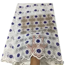 Hot Sale African French Lace Fabric High Quality Embroidered White Tulle Nigeria Net Milk Silk Lace Party Dress 208 Hot Sale African French Lace Fabric High Quality Embroidered White Tulle Nigeria Net Milk Silk Lace Party Dress 208