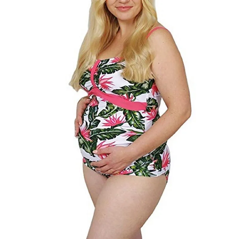 

2009 Euro American Express Explosive Printed Pregnant Women Split Beach Swimming Suits