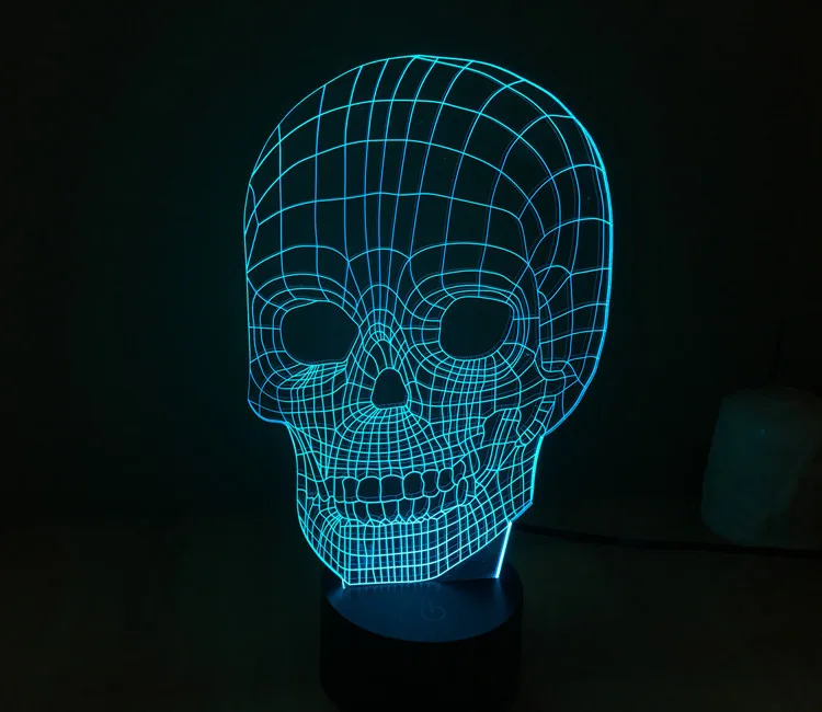 Tiburón Cabeza de Martillo 3D Lámpara LED Luz de Noche Lámpara de color Brithday regalos de Navidad 7