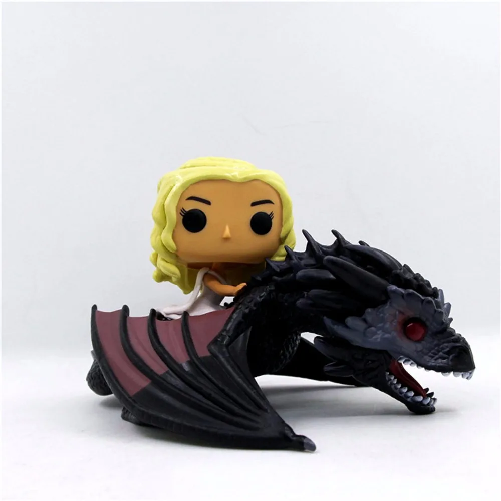 

Game Of Thrones DAENERYS Riding DRAGON 12*21cm Action Figure Toy PVC Collections Model Christmas Gift Toys for Kids Adult
