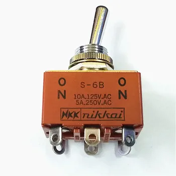 

100% 1PCS New and original NKKswitch NKKS-6B 6-pin 2-button switch 12MM