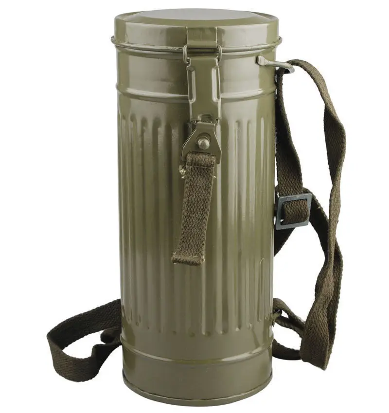 

WWII WW2 GERMAN GAS MASK CANISTER CONTAINER RARE