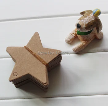 

B06 blank garment accessories Brown Kraft paper star shape price tag,scrawl bookmarks handmade soaps hanging tags,message card