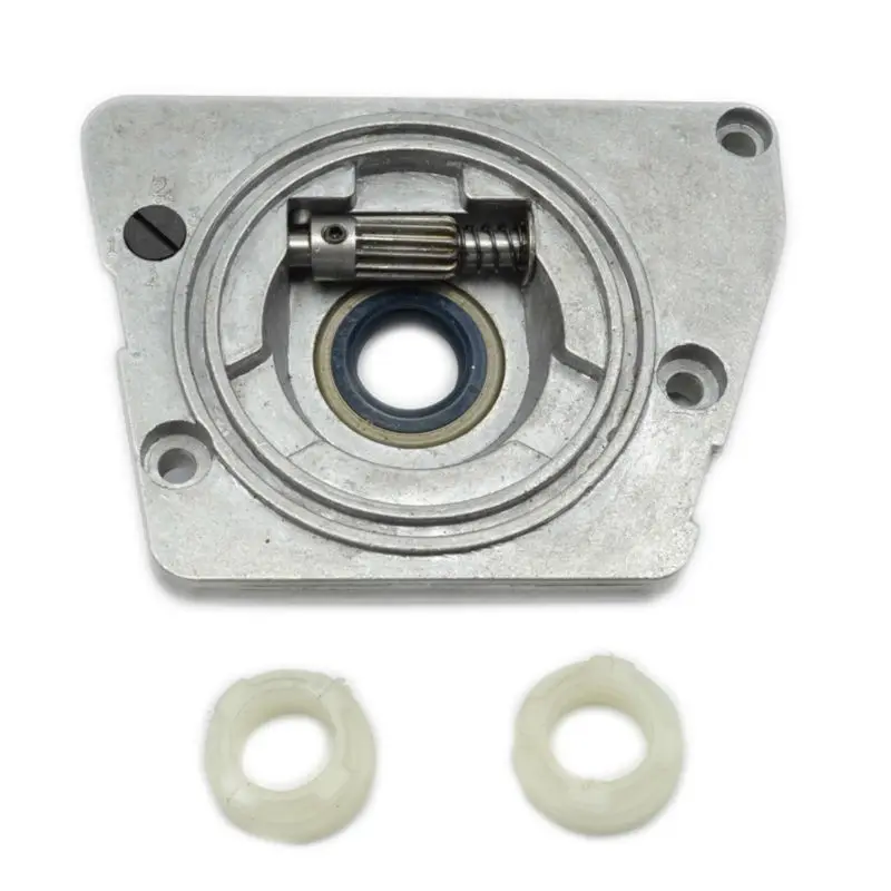 Oil Pump with 2PCS Worm Gear Wheel Fits Husqvarna 61 266 268 162 272 Replace 501512501 501513801