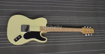 

top quality QShelly custom cream snake head TL birdeye maple fingerboard string through electric guitar musical instrument shop