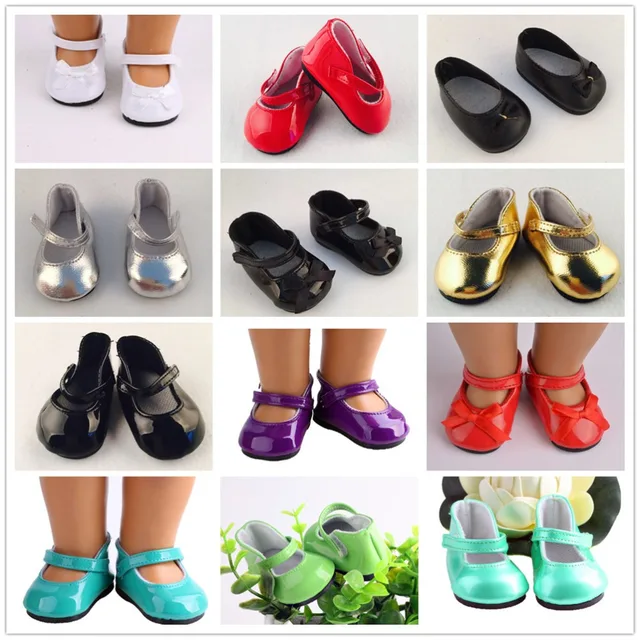 Buy American Girl Doll Shoes Fits 18 inch Doll Patent Leather Shoes With Bow