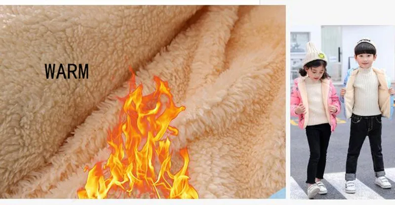CROAL CHERIE Winter Jacket For Girls Fleece Velvet Kids Boys Girls Coat Outerwear Overalls For Children Warm Baby Clothing  (3)