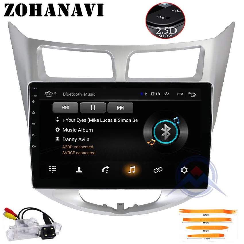 

ZOHANAVI 10.2 inch Android Car GPS DVD Player for Hyundai Solaris Verna accent car radio headunit video player navigation