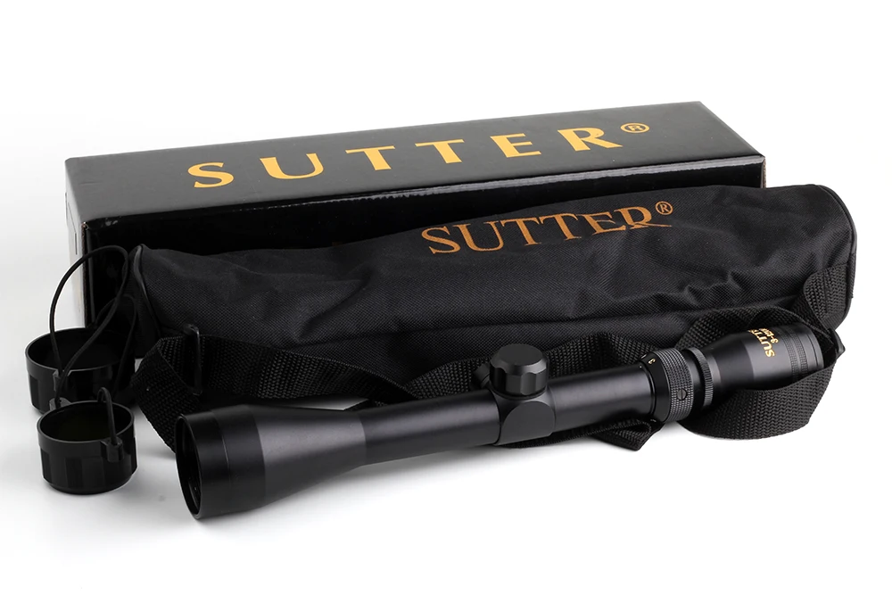 Tactical Crossbow Air Gun Optical Sight Gold Edition RifleScope SUTTER 3 12X40 Mil Dot Reticle Hunting