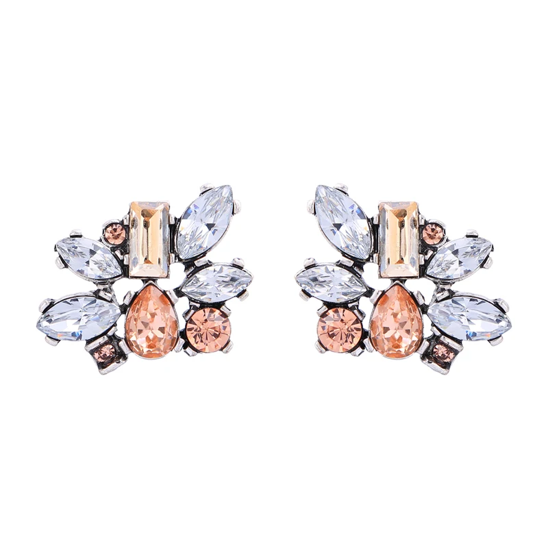 

2018 New Style 4 Set/Pcs Crystal Glass Bohemia Charm Drop Earrings Many Choice Pendant Earrings for Women Fashion Jewelry
