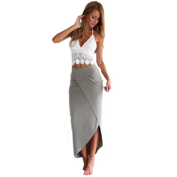 

2020 Speed sell Europe and the United States through the new lace shirt and skirt women sets 7144