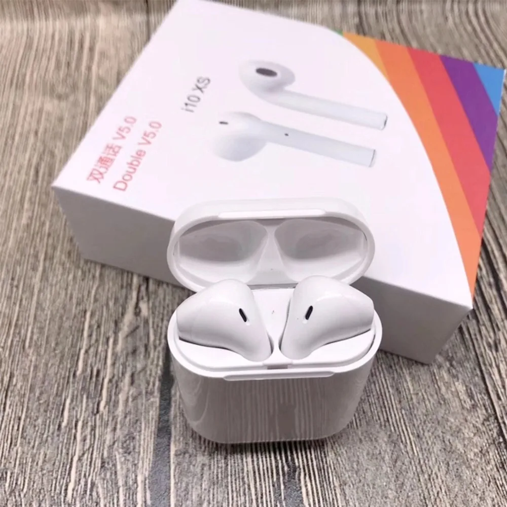 

i10 XS TWS Mini Wireless Earphone 1:1 For Air pods Touch Control Bluetooth 5.0 Earphone With Box For iphone Android