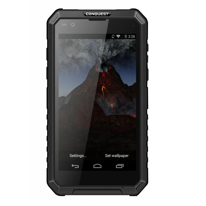 CONQUEST S10 IP68 Walkie Talkie Rugged Phone Add Strong Flashlight/Bar/QR Code/RFID/NFC and IoT Intelligent Handheld Smartphone