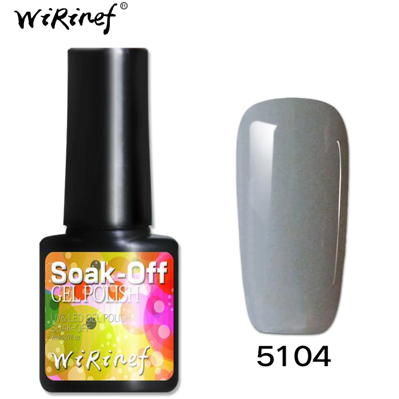 WiRinef чистый Солор УФ-гель для ногтей Полупостоянный УФ светодиодный лак гель Гибридный стойкий лак для ногтей - Цвет: 5104