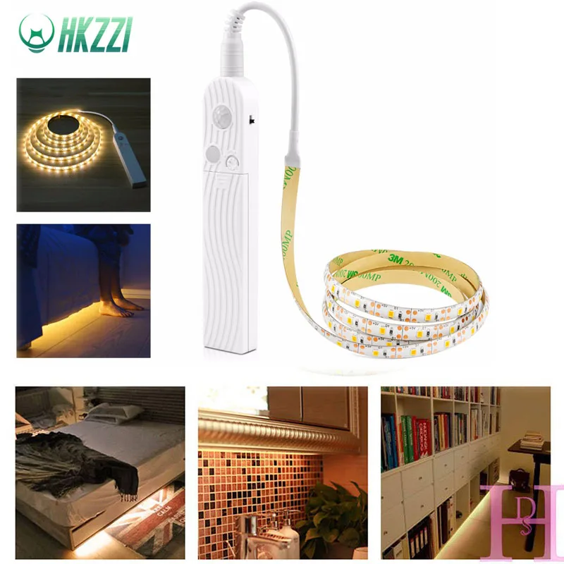 

HKZZI LED human body light strip dual-mode sports night light flexible LED with motion sensor LED light flexible strip