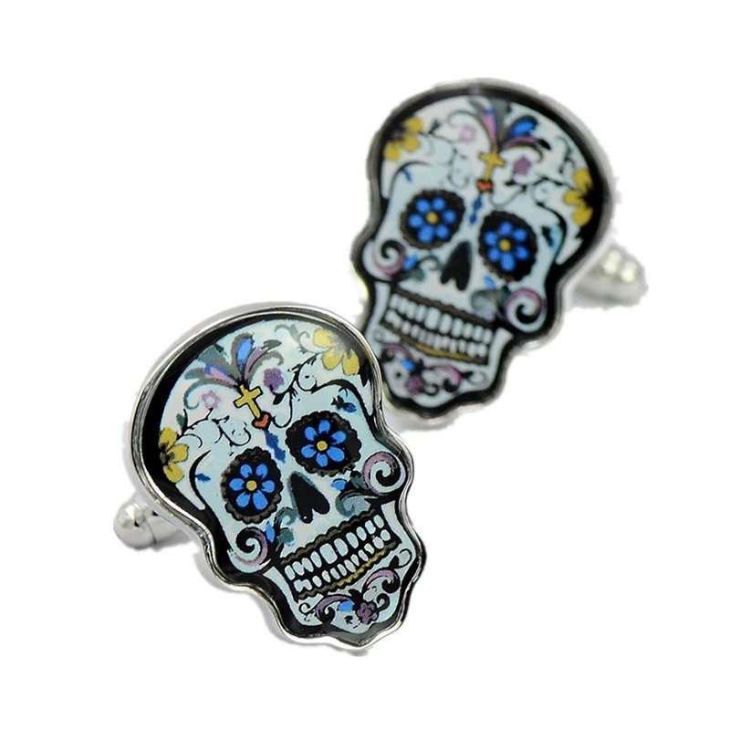 

1 Pair Fashion Exaggeration Cuff Links Cufflinks Design Skull Skeleton