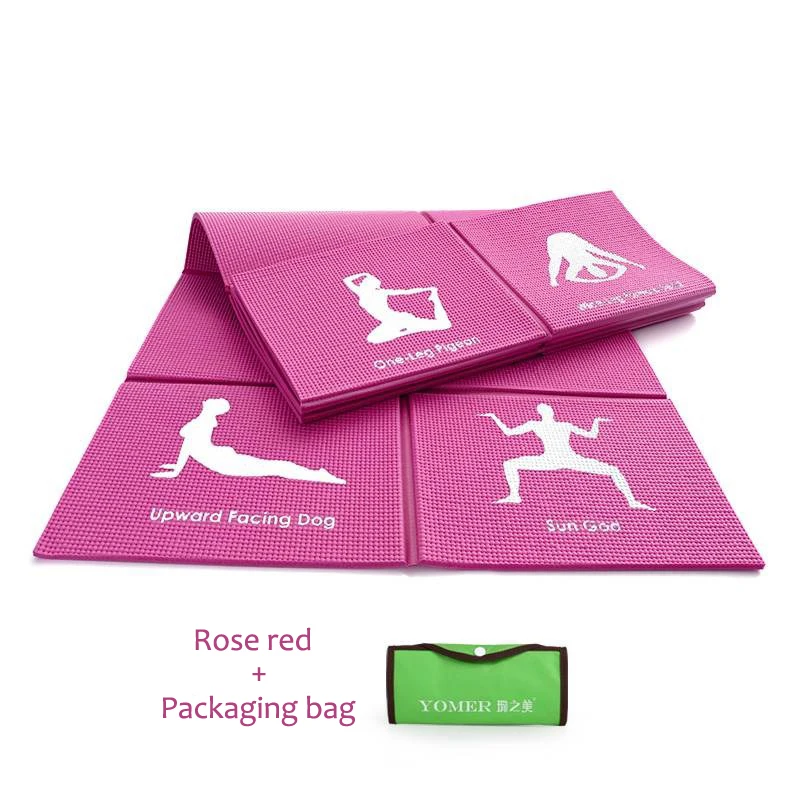 8mm Colorful Non slip Foldable Yoga Mats For Fitness Slim Yoga Gym