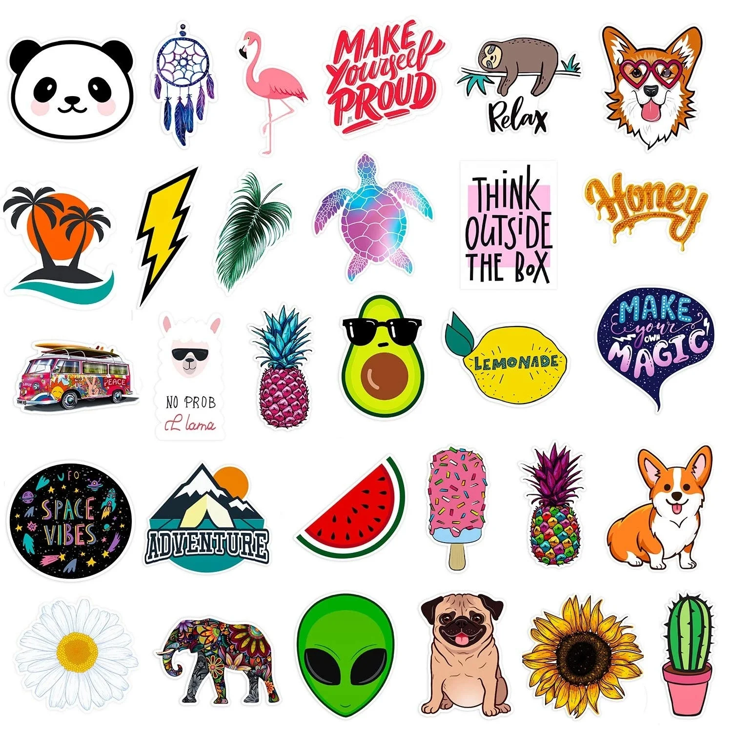 

For Stickers Water Bottles Big 30-Pack | Cute,Waterproof,Aesthetic,Trendy Stickers Teens,Girls | Perfect Waterbottle,Laptop