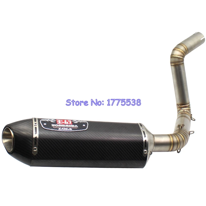 Full Set Motorcycle Exhaust Link Pipe for KTM Duke 125 11 15 Duke 200 11 15 Duke 390 13 16