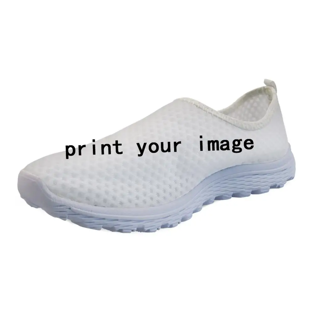 

FORUDESIGNS Custom Your Image Breathable Flat Shoes for Women Casual Lady Girls Summer Mesh Shoes Slip-on Walking Shoes