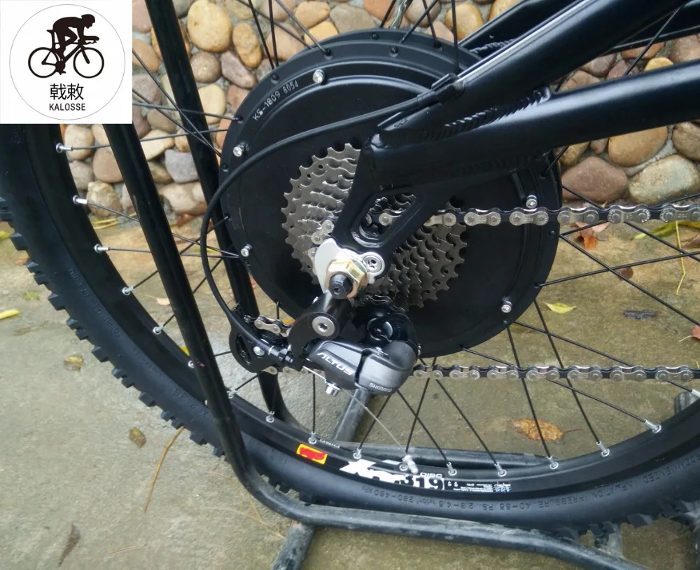 Best Kalosse  Full suspension  Hydraulic brakes  26er DH electriccal  bike  60V 2000W   electric mountain bike 13