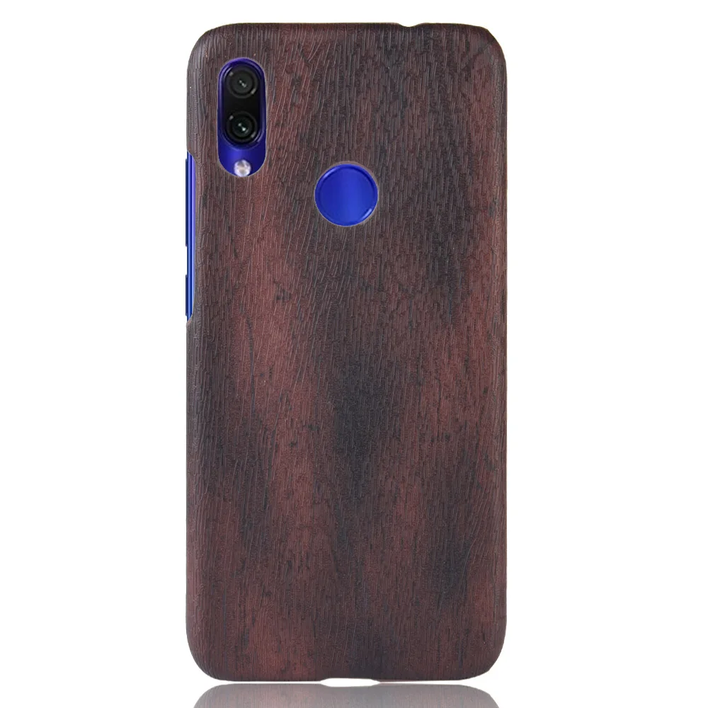 Жесткий чехол из искусственной кожи под дерево для Xiaomi Redmi7 note7 pro note6 6A Redmi note5 5A 4X A4