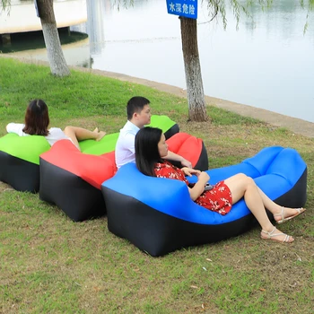

2020 Hot sale Beach Chair camping Air sofa Bed Lounger laybag Outdoor fast folding sleeping inflatable lazy sofa lazy bag