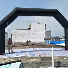 Полная черная надувная АРКА, черный вход для рекламы и продвижения