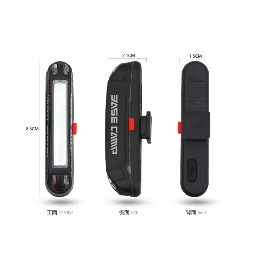 BaseCamp Водонепроницаемый фары для верховой езды оборудования USB зарядки горный велосипед Велосипеды предупреждение задний фонарь супер прочный велосипедов свет