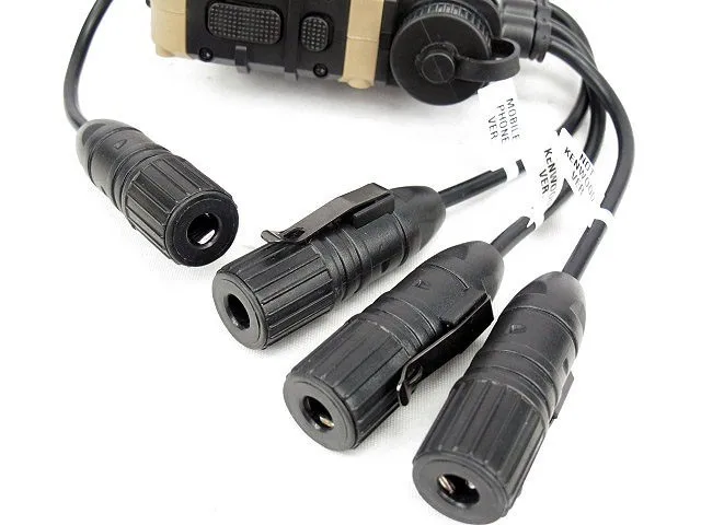 Tactical Z4OPS PRO PTT for headset headphone military black (5)