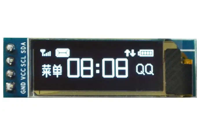 (Белый) 0 91 дюймовый OLED-дисплей 12832 IIC 128*32 ЖК-экран для устройства дисплея arduino SSD1306 |