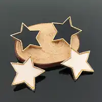 2016New 100pcs 25mm Star Shank "C" Button for Charming DIY hair accessories HZ226