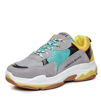 

2018 New men's Sneakers Running sport Shoes men Outdoor Walking Jogging Sneaker male Lace Up Mesh Athletic Shoes Fastsoft