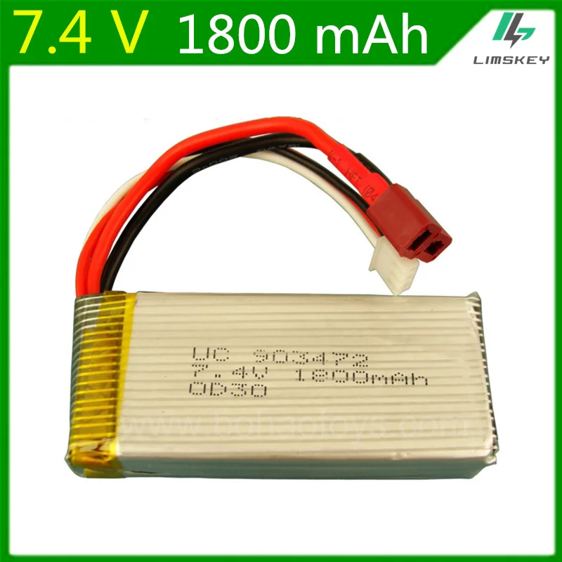 7.4V 1800mAH Lipo battery For WLtoys rc car Remote control helicopter
