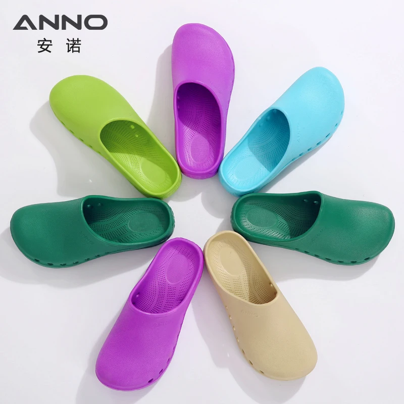 

ANNO EVA Surgical Slippers Soft Hospital Medical Shoes Light Summer Nurse Shoes Salon Resistant Work Clogs Doctor Sink clog