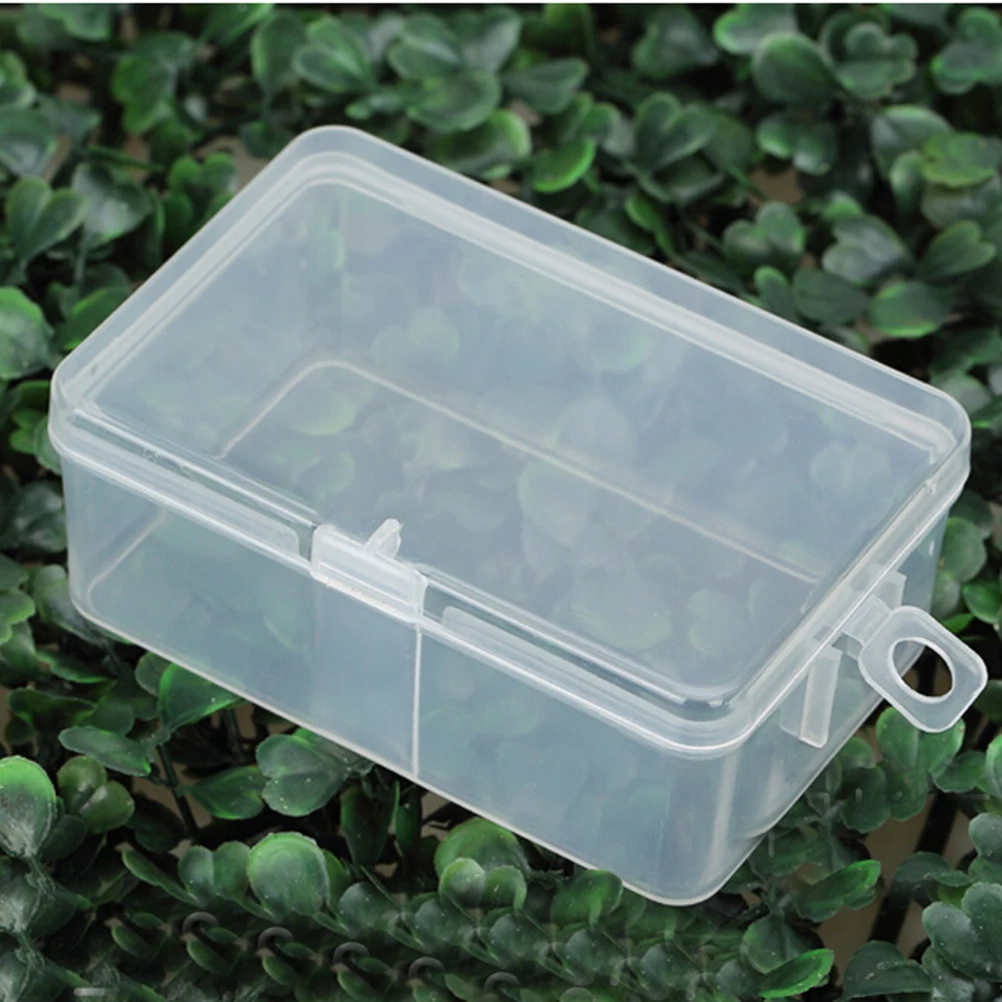 Новая домашняя коробка для хранения R555 прямоугольная маленькая пластиковая коробка прозрачная пластиковая упаковочная коробка с крышкой крюк