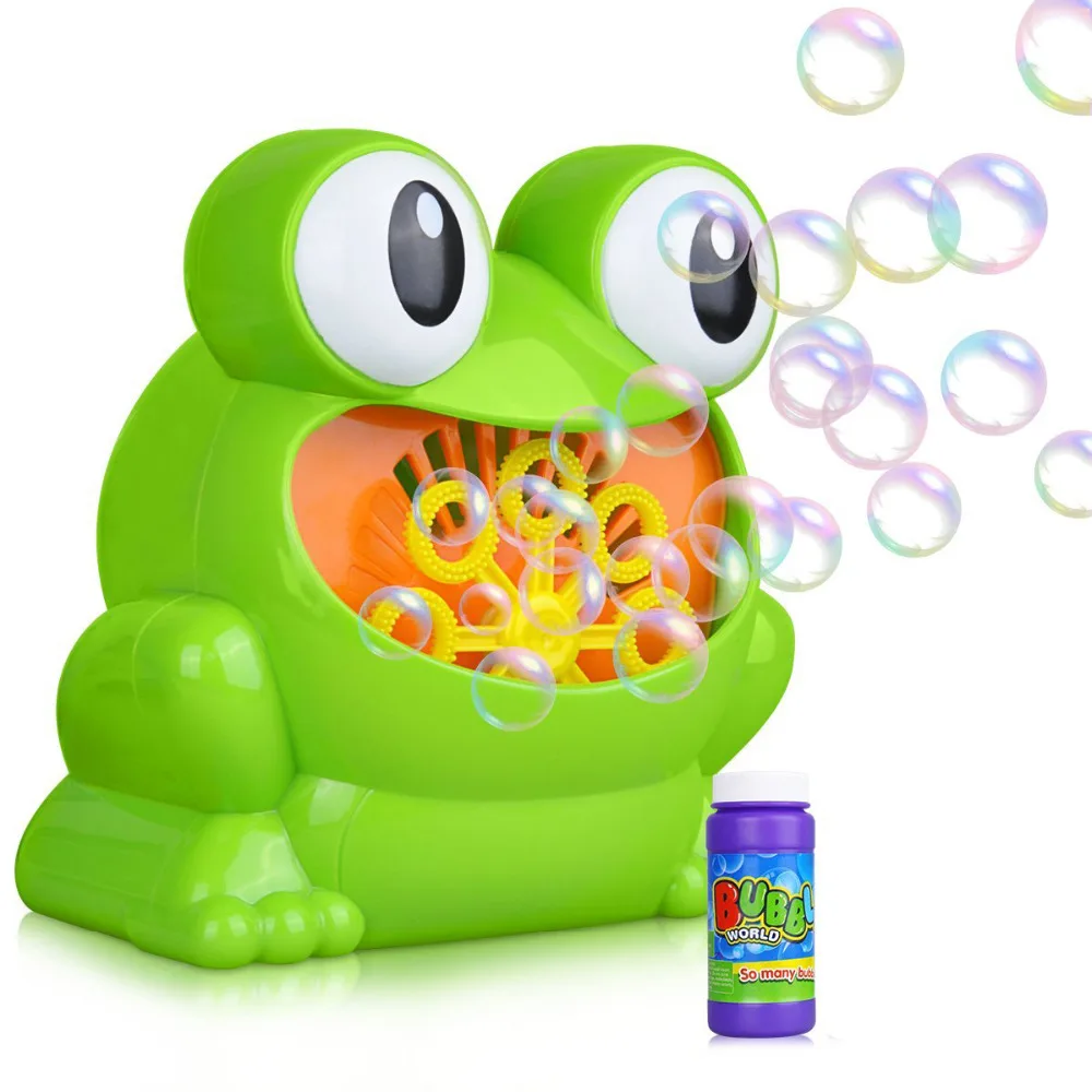 

Bubble Machine, Automatic Frog Bubble Blower Machine Make Over 500 Bubbles per Minute for Kids Birthday Party, Wedding, Indoor