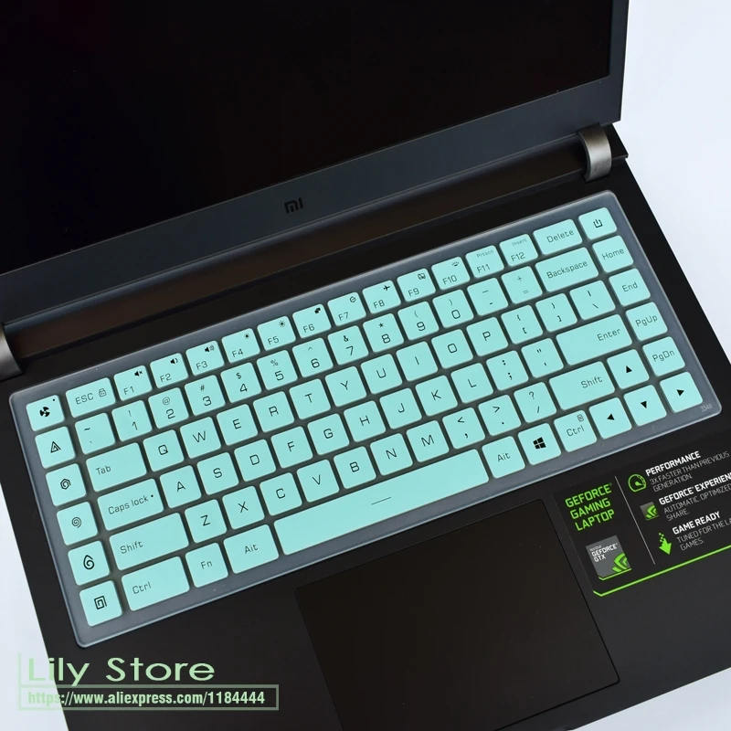 15,6 дюймов силиконовая клавиатура для ноутбука Обложка протектор кожи для Xiaomi mi Ga mi ng ноутбук 15 ноутбук с Nvidia GTX 1060 - Цвет: whiteblue