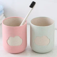 Модная чашка для зубных щеток с рисунком облака Пшеничная солома чашка для полоскания рта стаканы для ванной комнаты ванная комната продукт бытовой синий/светильник красный/зеленый