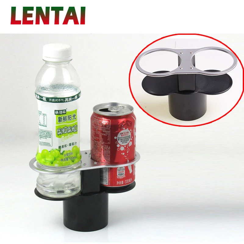 

LENTAI For Renault megane 2 3 duster captur clio 4 Chevrolet cruze captiva aveo Cadillac 1Set Auto Car Double water cup holder