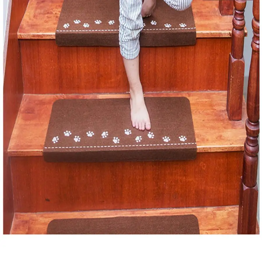 

2018 OuneedLuminous Visual Stair Carpet Pad Anti-Skid Staircase Mats Safe Treads Soft 0514SW