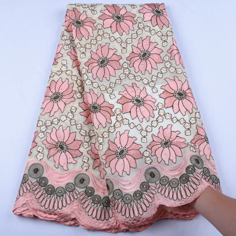 

Swiss Voile Lace in Switzerland High Quality 2019 Embroidery Nigerian Cotton Lace Swiss Lace Fabric For Party Dress A1558